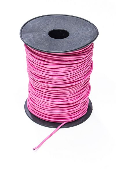 Dokumarkt 2 mm Round Rubber Rope - Rubber Cord - Accessory Tire - 10 Meters