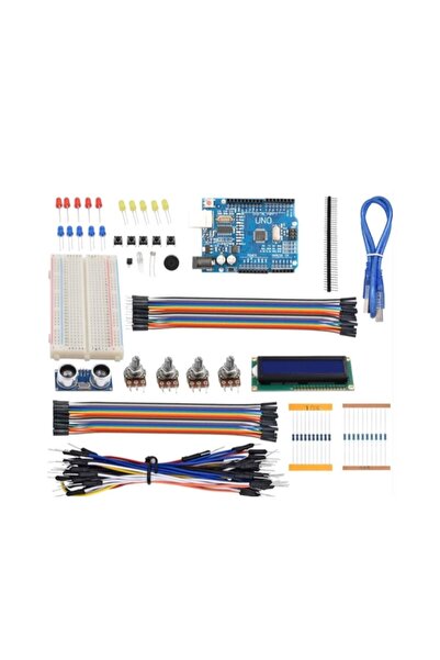 ARGEROBO UNO R3 Robotik Kodlama Başlangıç Eğitim Seti – 124 Parça UNO Uyumlu ...