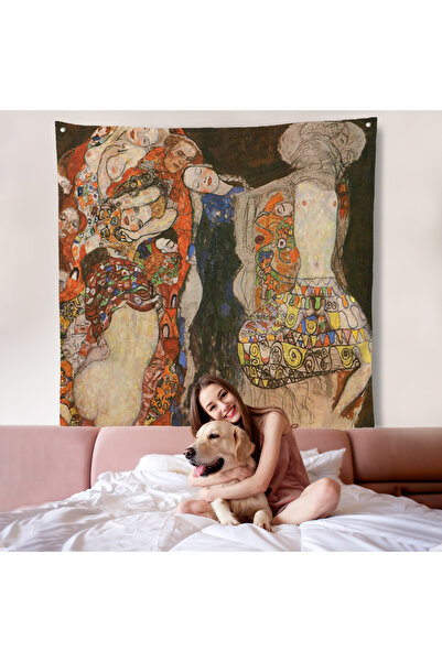 PAMUK'S DESİGN Gustav Klimt - Die Braut Unvollende Duvar Örtüsü-8339