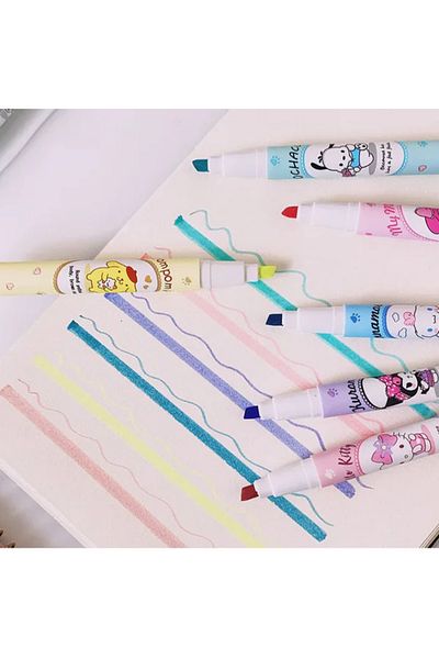 NaSaDAN Sanrio Kuromi Highlighter Set 6 Pieces
