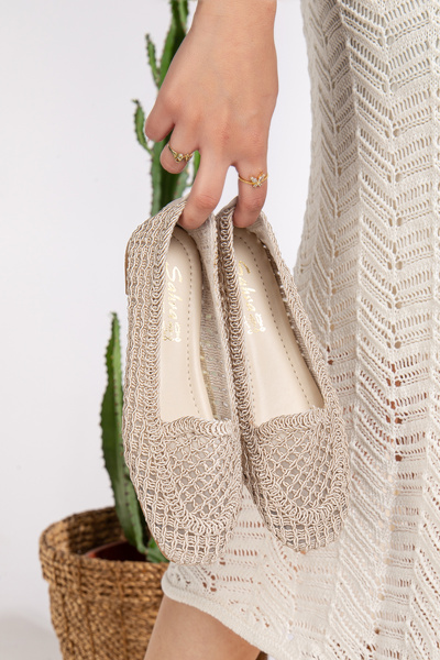 Jackers Γυναικεία μπαλαράκια Flat Mesh Ελαφρύ Άνετη Σόλα Κομψά Casual Παπούτσια