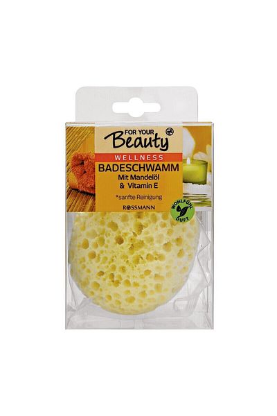 ROSSMANN Yellow Almond Oil and Vitamin E Bath Sponge