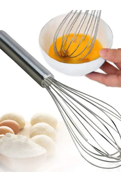 Vetrilexhome Stainless 2-Piece *21+25 Cm Whisk Egg Yogurt Whisk