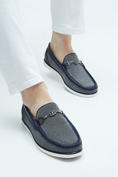 Tamer Tanca Men's Textile/leather Loafer Shoes 01 2217 Erk Ayk Y23