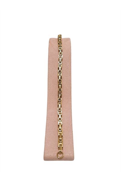 Tasarım Steel Bracelet - King Chain 0.5 mm 22 cm Byzantine Link Gold Yellow (Gold)