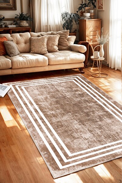 Confidence Home Dijital Baskı Yıkanabilir Kaymaz Taban Salon Halısı Mutfak Ha...