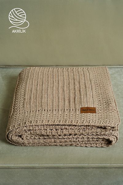 Nazik Home Simla Knitted Tv Blanket (130 X 150 cm)