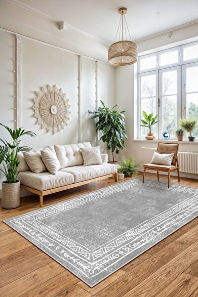 Confidence Home Dijital Baskı Yıkanabilir Kaymaz Taban Salon Halısı Mutfak Ha...