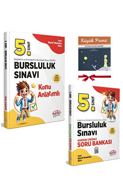 Editör Yayınevi 2025 Editör 5.sınıf Bursluluk Sınavına Hazırlık Konu Anlatıml...