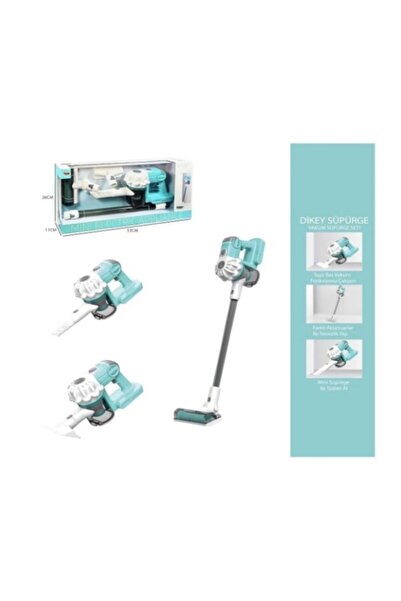vertical broom toy Blue Pulling Battery Powered Sound Toy Vacuum Cleaner 75cm  model(3 In1 )