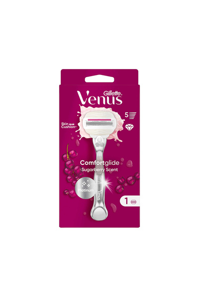 Gillette Venus Comfortglide Sugarberry Tıraş Makinesi + 1 Adet Başlık