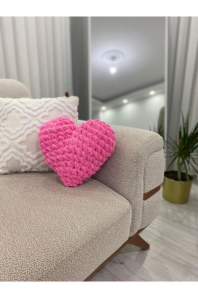 Home Decorative Pillow with Heart - Heart Shaped Custom Pillow / the Most Beautiful of Gift Choices: Heart Pillow