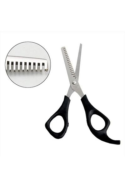 Vi Caro Steel Spacer Scissors with Plastic Handle - Broken Efile and Hairdresser Set