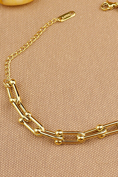 Keyifli Hayaller %100 Çelik  316L Trend Bileklik Modern Gold Çelik Bileklik Kararmaz Solmaz 19+5 cm