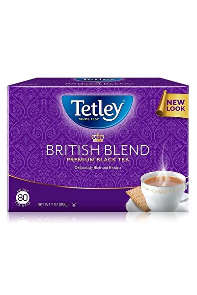 Tetley British Blend Premium Black Tea 80 Adet 198 Gr.