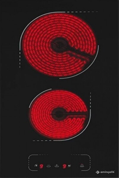 Eminçelik Ec-ah Vc02 Bg30 2 Gözlü Ankastre (GÖMMELİ) Domino Elektrikli Ocak Sancak Alimer