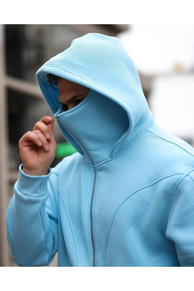 viperkombin Φούτερ με κουκούλα oversize - με μάσκα, τσέπες με φερμουάρ