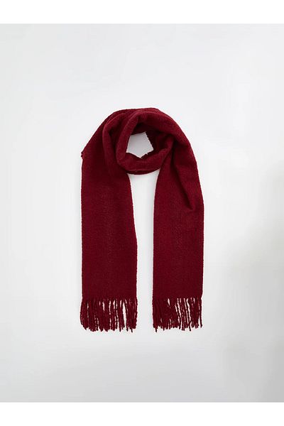 novon Cairo Bouclé 100% Boucle Soft Touch Premium Trend Burgundy Scarf