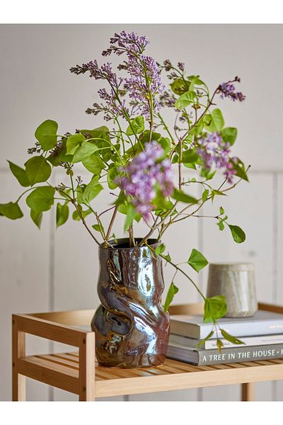 Warm Design Brown Organic Pearlescent Vase