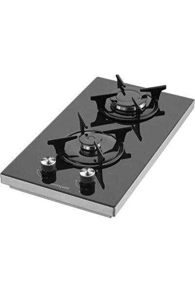 Eminçelik Set Üstü Siyah Cam Domino Ocak (TEZGAHÜSTÜ) Sancak Alimer