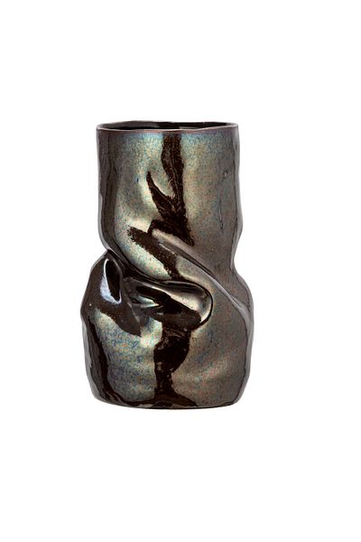 Warm Design Brown Organic Pearlescent Vase