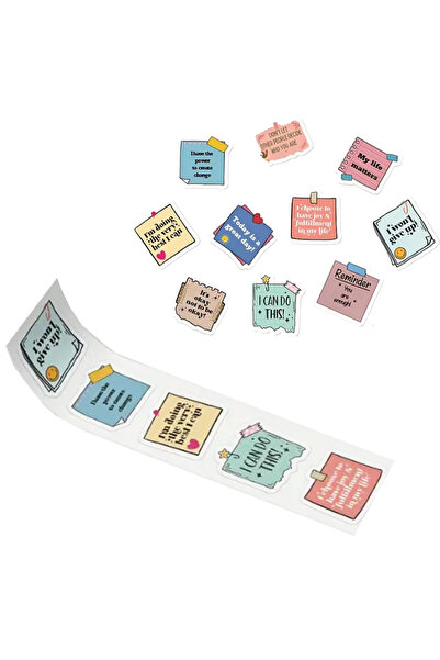Cure İlham Verici Yazı Sticker 20li