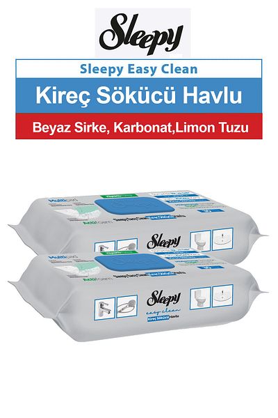 Sleepy Easy Clean Lime Remover Towel 2 Pack of 30