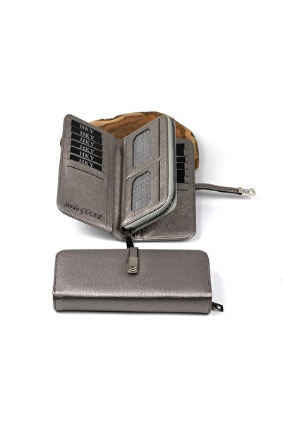 HKY İsme Özel Çok Kullanışlı Büyük Boy Kadın Cüzdan