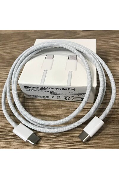 Kotenart Apple Iphone 15 Pro Max 16 Pro Max Type-c To Type C Örgü Hasır Hızlı...