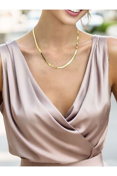 MR High Quality Steel Italian Necklace
