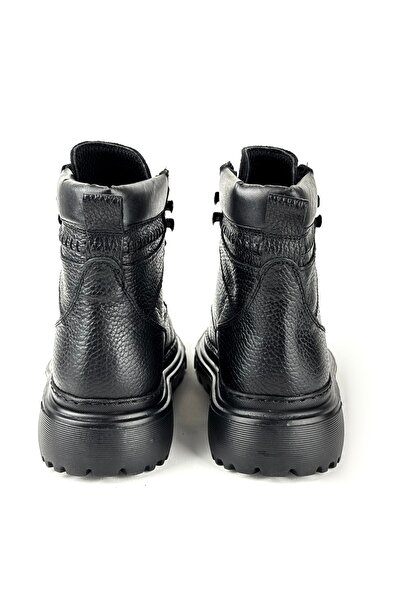 BENGAL Μαύρες ανδρικές μπότες Salvio 100% γνήσιο δέρμα με εγγύηση