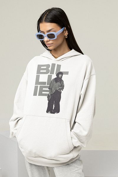 SEVBANO Billie Eilish Design Printed Unisex Oversize Singer Hoodie