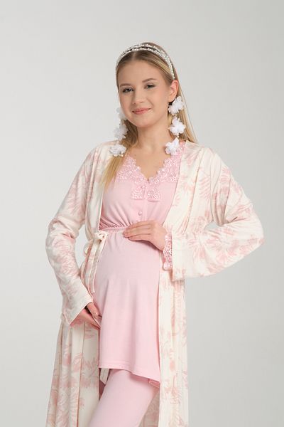 effort Luxury Maternity and Maternity Pajamas and Dressing Gown Set