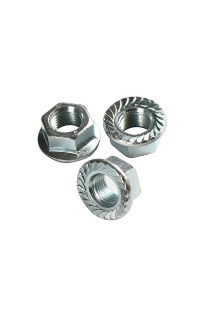 TUĞRA HIRDAVAT Flanşlı Somun Metrik 8mm 50 Adet Pullu Somun