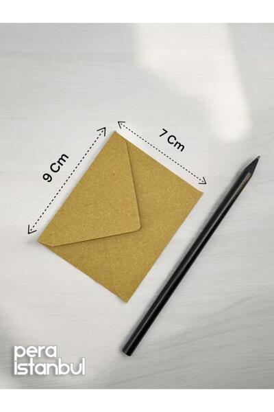 Pera İstanbul 25 Pieces Kraft Colored Small Envelopes 7x9