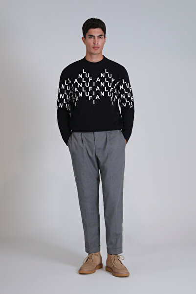 Lufian Rose Erkek Sweatshirt Siyah