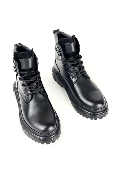 BENGAL Black Salvio 100% Genuine Leather Guaranteed Shiny Black Men's Boots