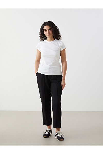 LC Waikiki Black Elastic Waist Women's Trousers