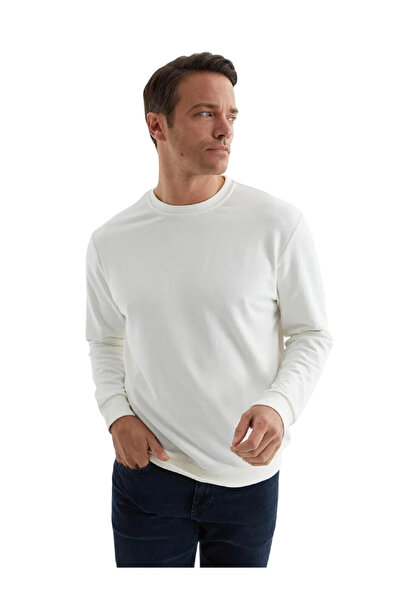 Rodi Jeans Men's Crew Neck Relax Fit Fit 2-Thread Seasonal Unprinted Thin Sweatshirt