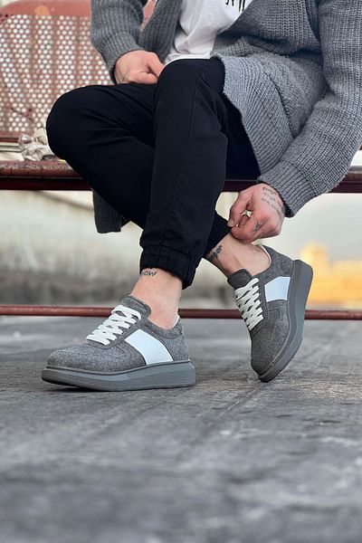 Wagoon WG011 Ανδρικά παπούτσια casual γκρι σουέντ