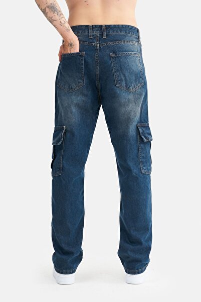 Mesfeno Чоловічі джинси з кишенями, широкого крою, з кишенями