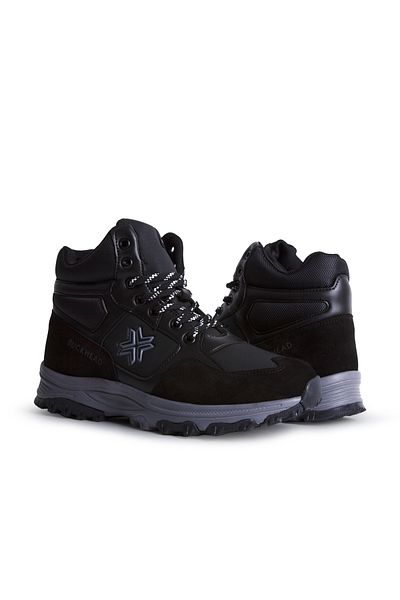 BUCKHEAD Buck4280 Boromir Hi Black Ανδρικές μπότες με κορδόνια