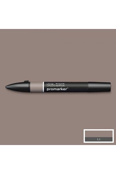 Winsor Newton قلم رسم برسومات كحولية مزدوجة الأطراف من Promarker باللون الرمادي الدافئ 4 131 (WG4)