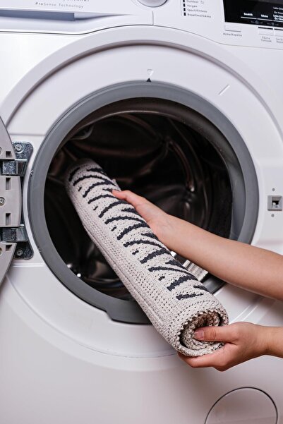 Bluenity Hat Natural Cotton Bath Mat 50x80 Cm - Anthracite