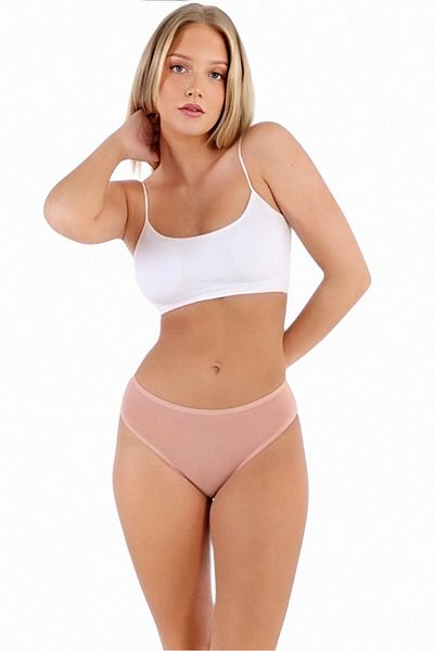 Tezzgelsin Chiloți de bikini din țesătură din jerseu pieptănat din bumbac pentru femei Chiloți de bikini pentru femei 3 buc