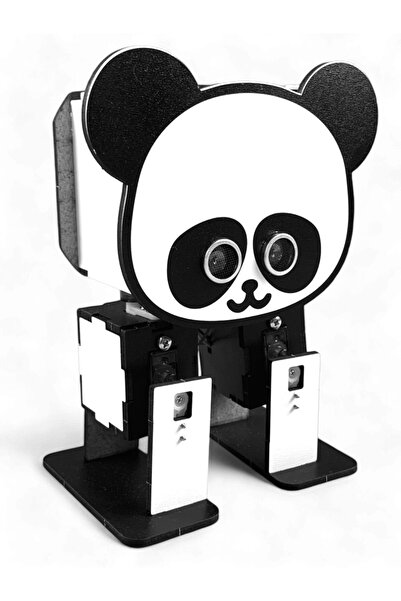 Lapin Deney Atölyesi LAPİNOTTO Özel Tasarım Ahşap STEM Robot Yap Bluetooth Destekli DIY Kendin Yap Robot Otto Robot