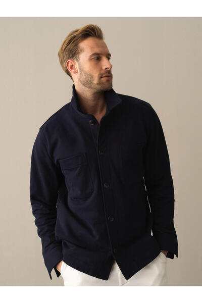 Xint Erkek Lacivert Regular Fit Gömlek Ceket