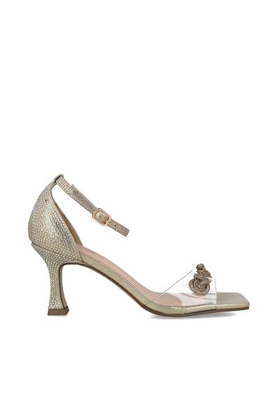 MENBUR WOMEN SHOES GOLD SANDAL, MID HEEL, WITHOUT PLATFORM