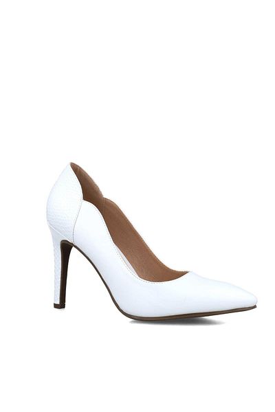 MENBUR WOMEN SHOES WHITE POINTED TOE, HIGH HEEL, WITHOUT PLATFORM