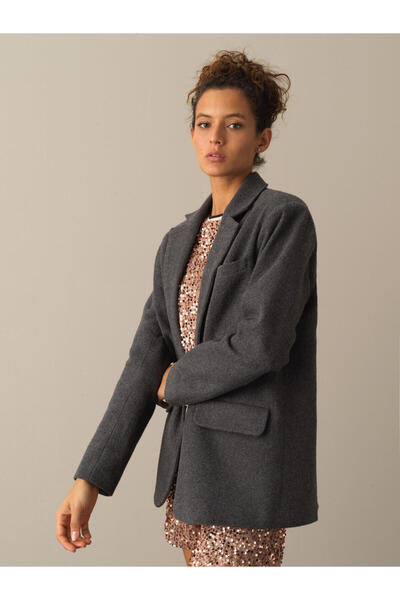 Xint Kadın Antra Oversize Uzun Blazer Ceket